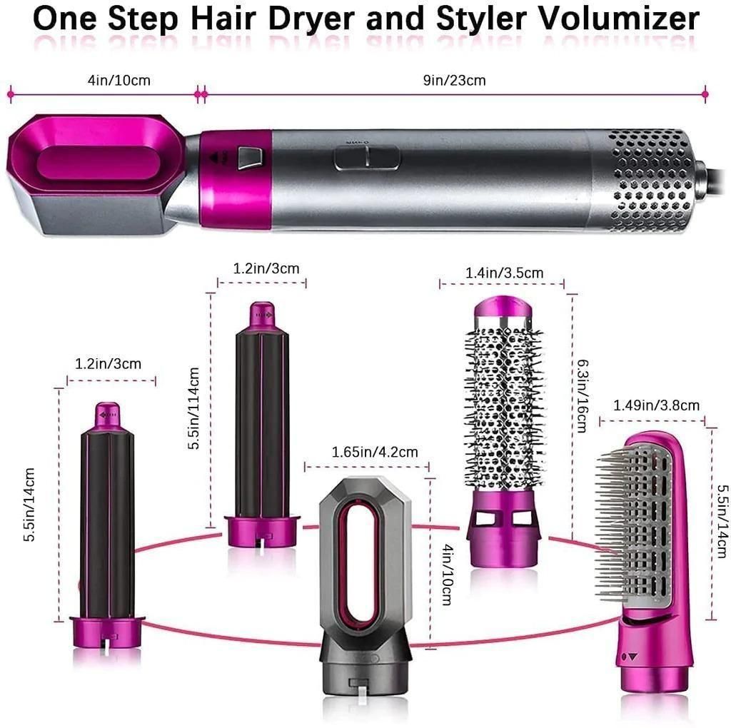 5 in 1 Multifunctional  Negative Ion Automatic Suction Hair Curler