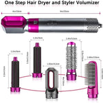 5 in 1 Multifunctional  Negative Ion Automatic Suction Hair Curler