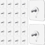 Wall Mount Screw Hooks for Kitchen Bathroom Bedroom Living Room 10 Pcs