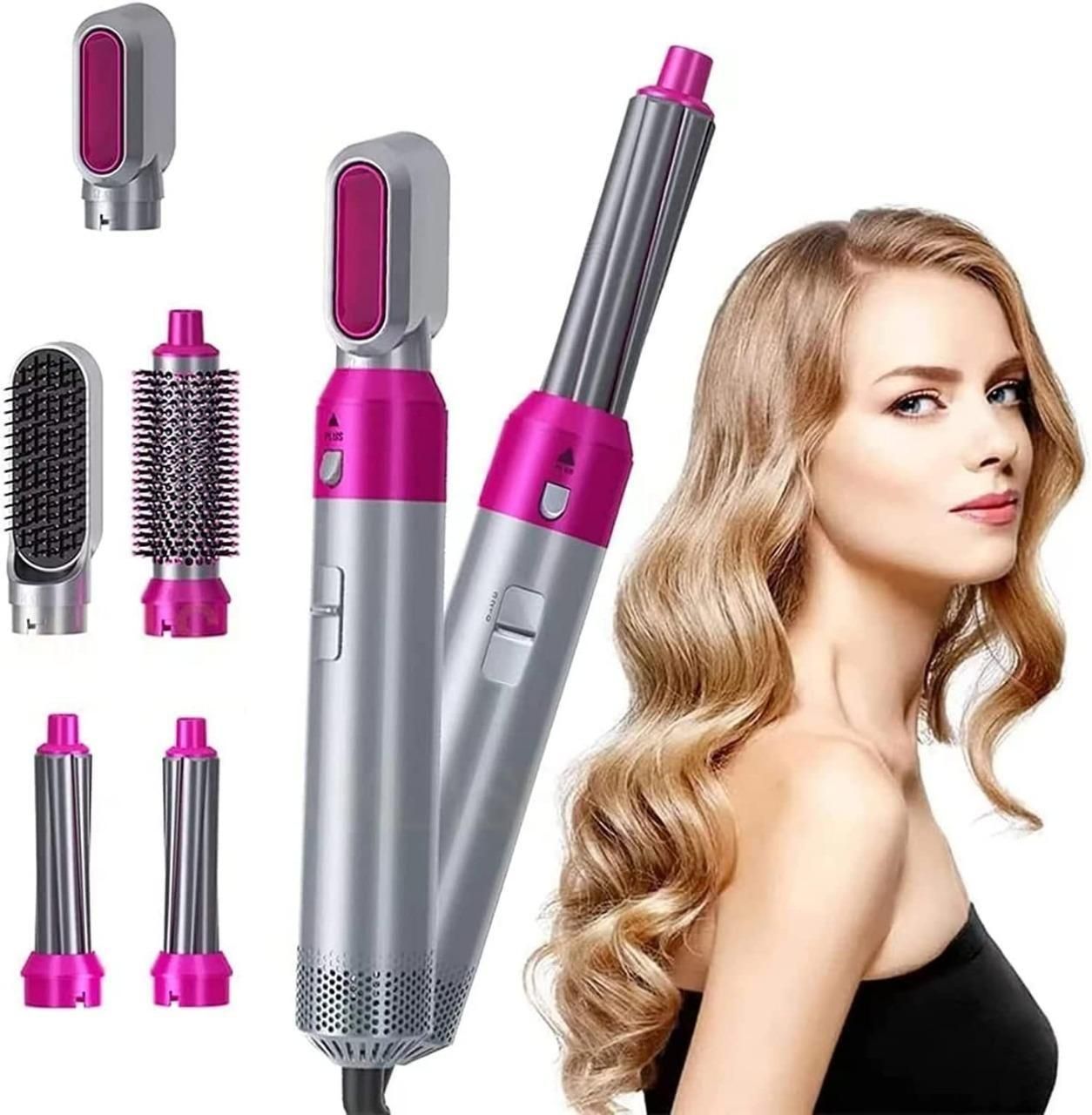 5 in 1 Multifunctional  Negative Ion Automatic Suction Hair Curler